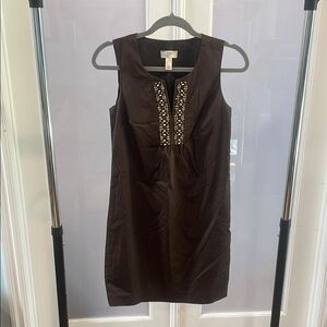 LOFT Brown Sleeveless Dress